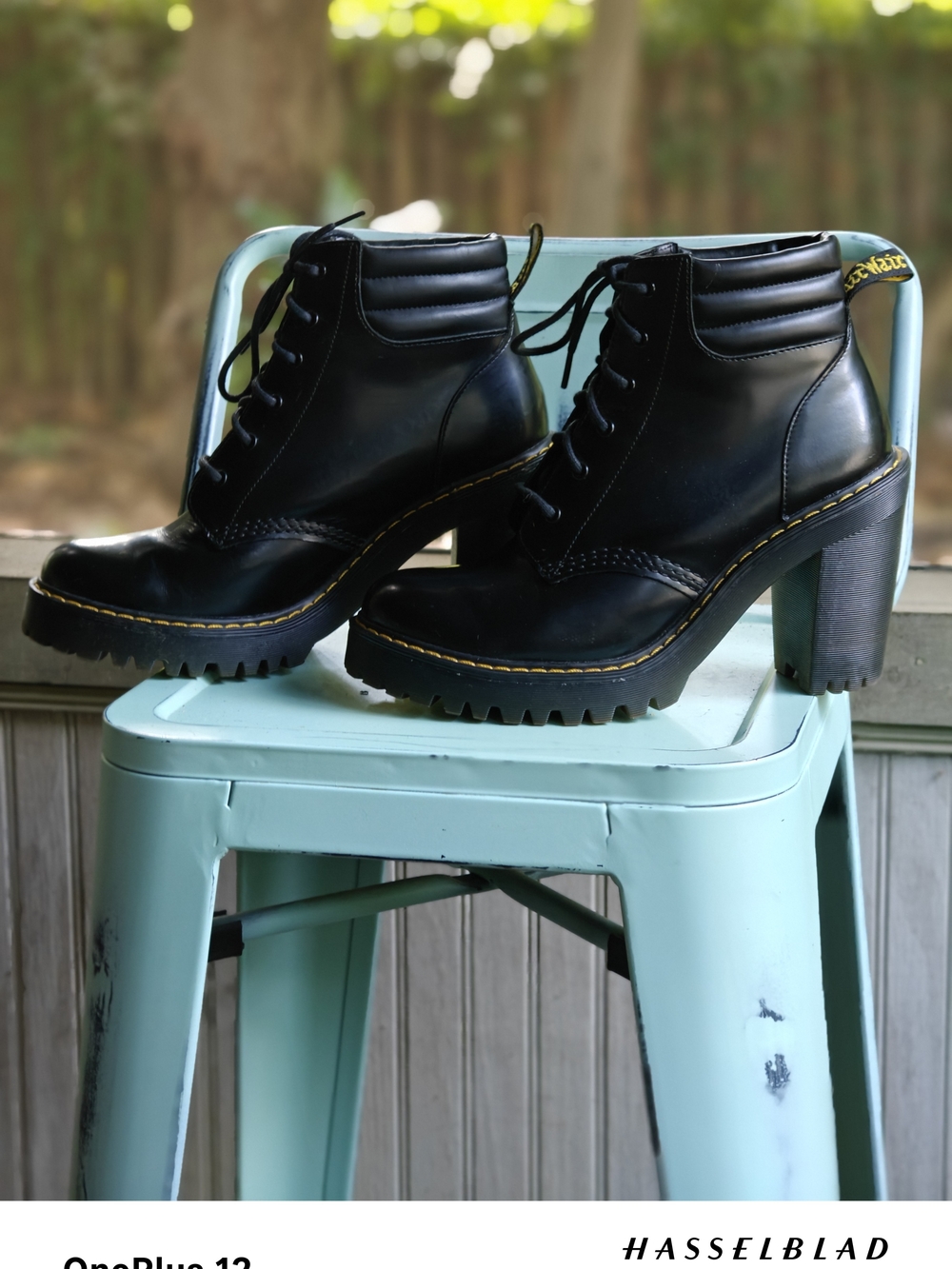 Dr. Martens Black Lug-Heel Lace-Up Ankle Boots - Picture 4 of 7